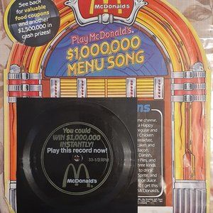 1989 MCDONALDS MENU SONG CONTEST RECORD